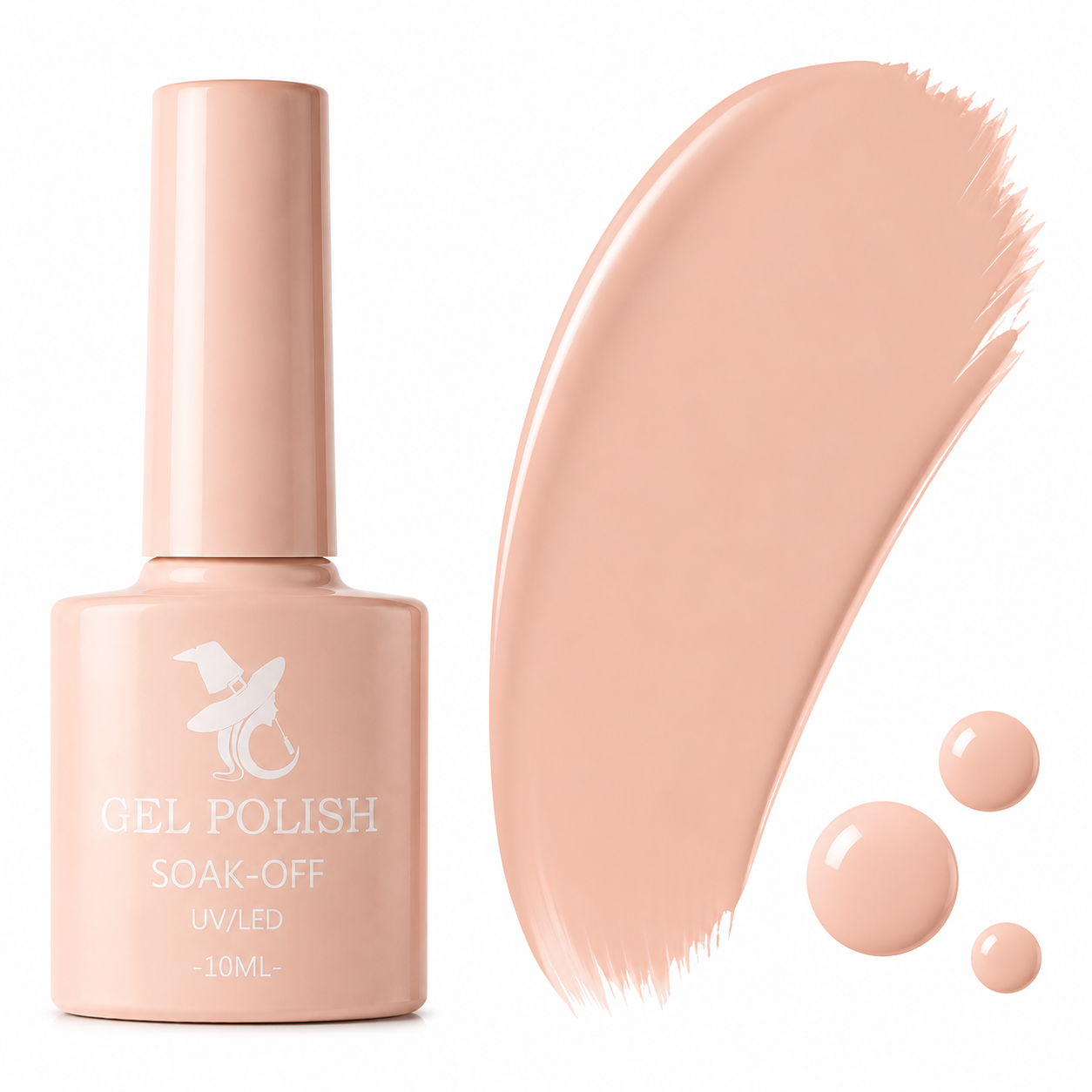 Lakier Hybrydowy Peach Veil delikatny brzoskwiniowy - obrazek 3